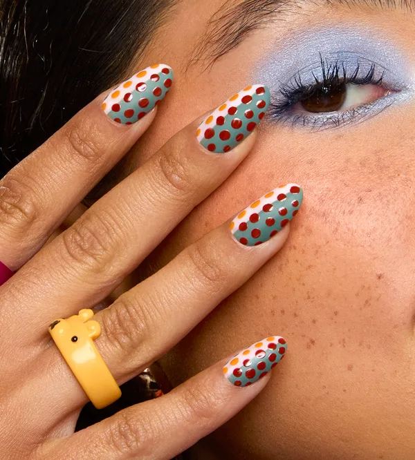 Dotty Digits Pro Fall Nail Art Look