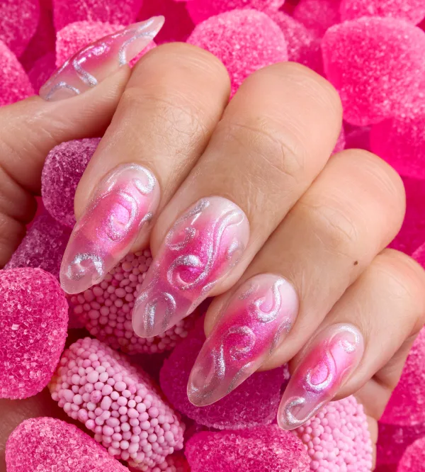 OPIcebox Cake Aura Nails Holiday Nail Art Look