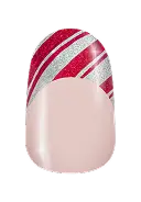 Candy Paint Job Candy Cane Holiday Nail Art Look